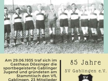 85 Jahre SV Gablingen
