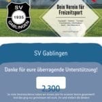 SV Gablingen - Danke für Scheine für Vereine