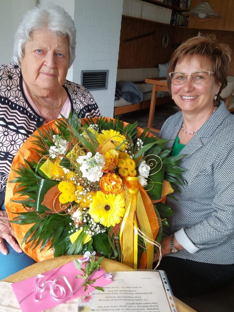 SVG Turnen - Else Fröhlich Ehrenmitglied 85. Geburtstag