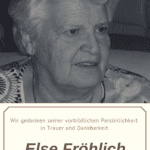 SV Gablingen - Ehrenmitglied Else Fröhlich Nachruf